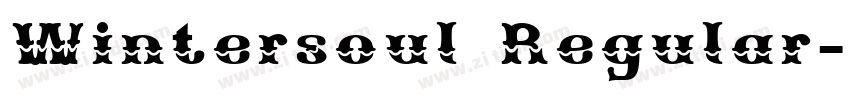 Wintersoul Regular字体转换